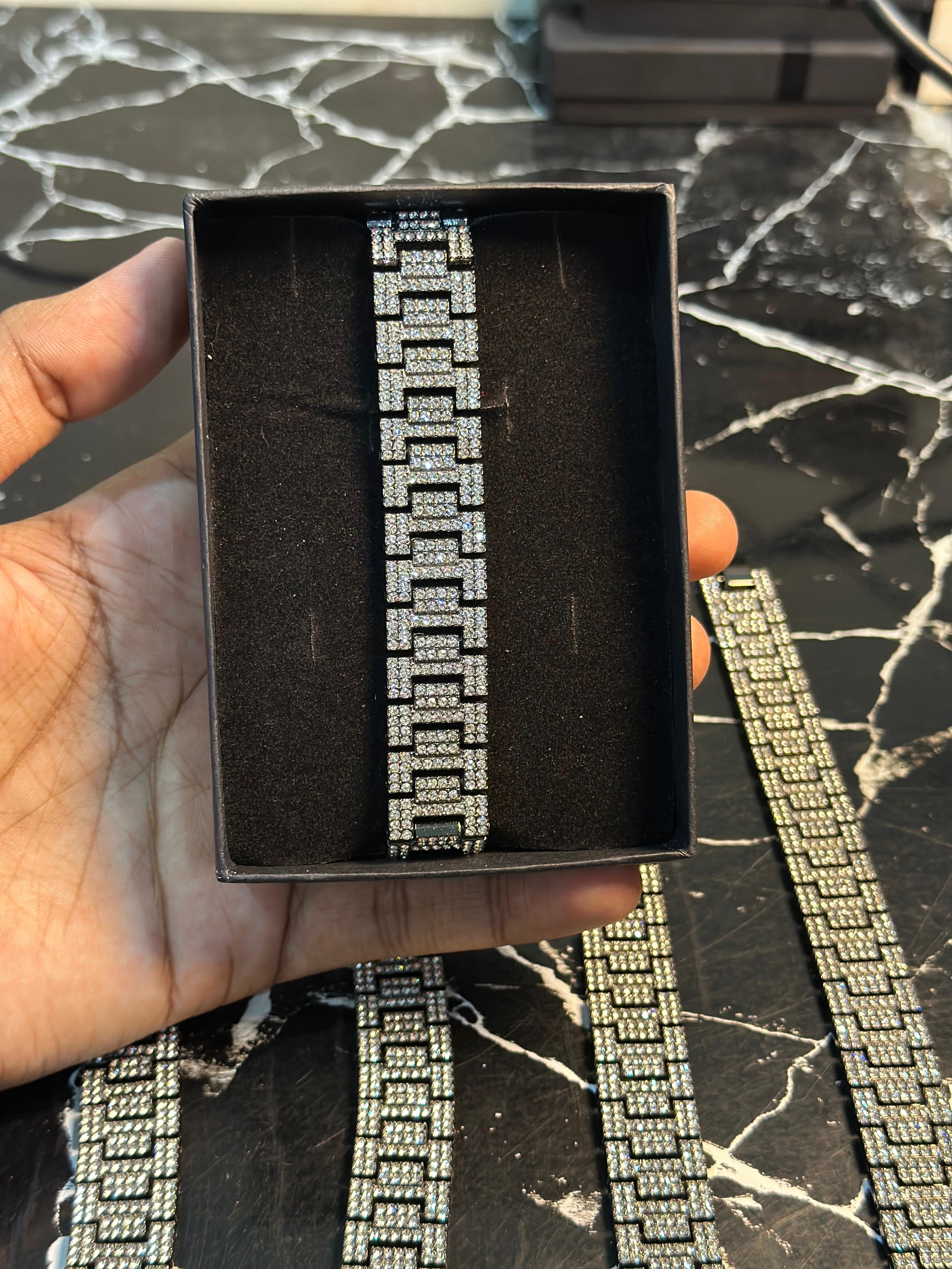 Black Jubilee Iced Bracelet