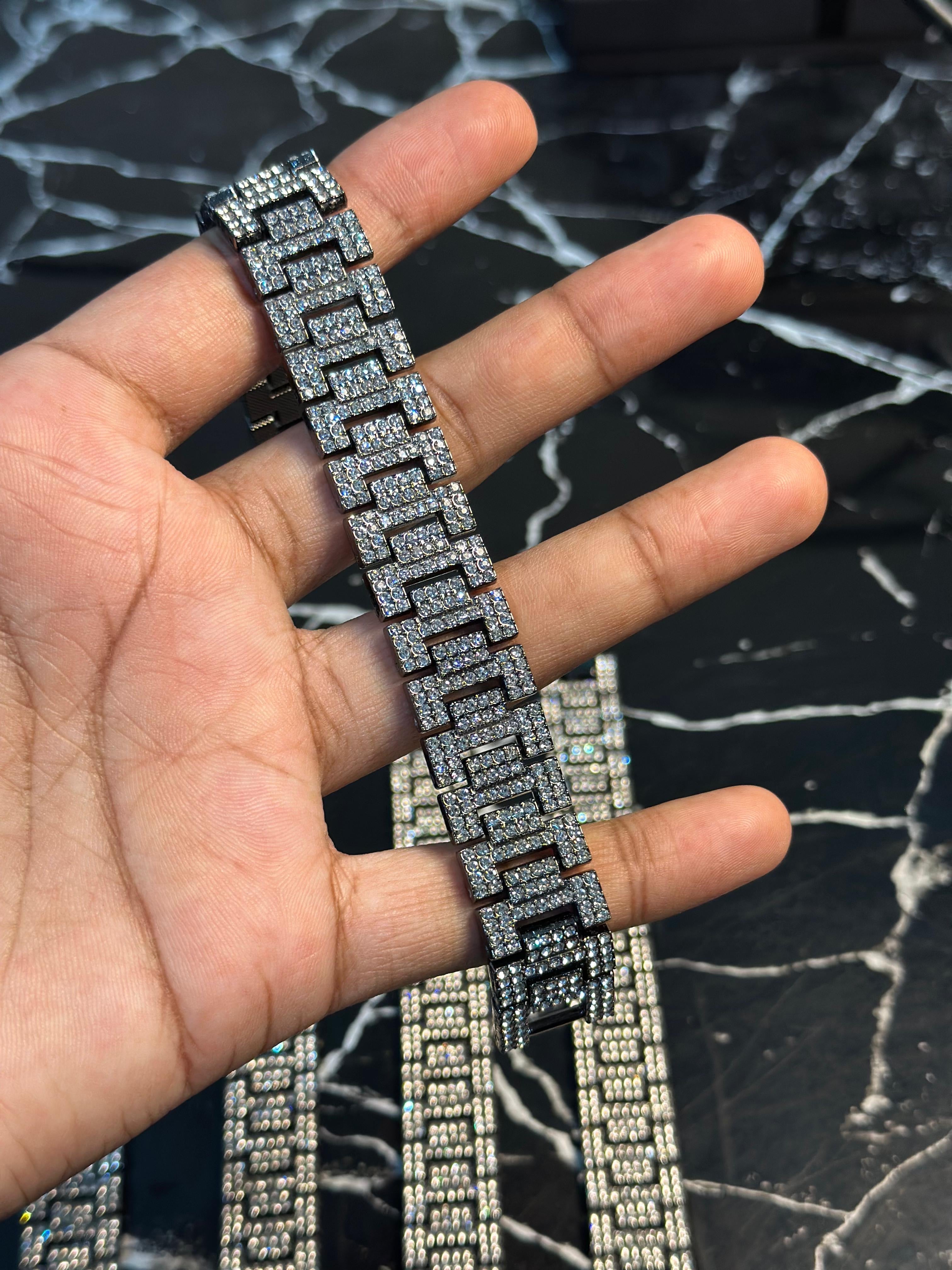 Black Jubilee Iced Bracelet